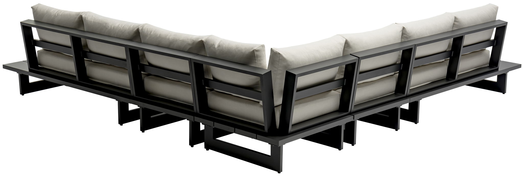 Maldives - 5 Piece Water Resistant Outdoor Patio Modular Sectional With Gray Base - Urban Living Furniture (Los Angeles, CA)