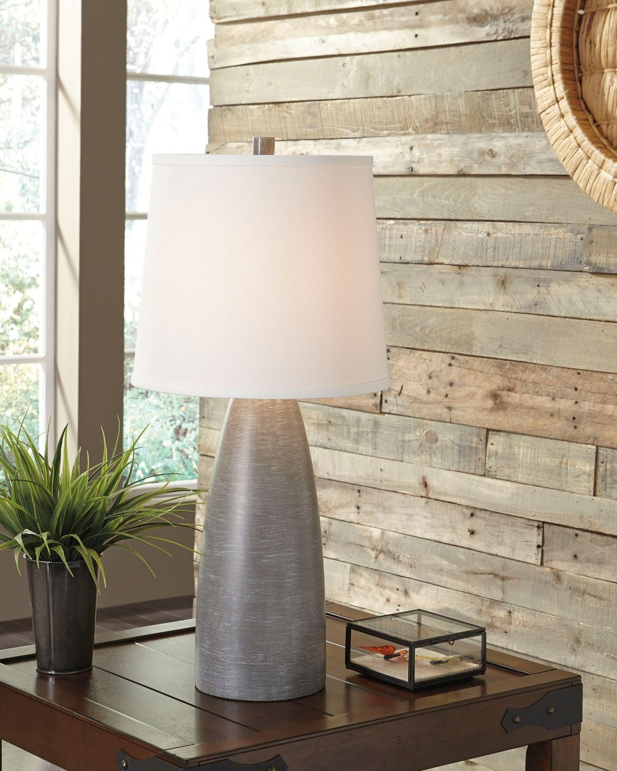 Shavontae - Poly Table Lamp (Set of 2) - Gray - Urban Living Furniture (Los Angeles, CA)