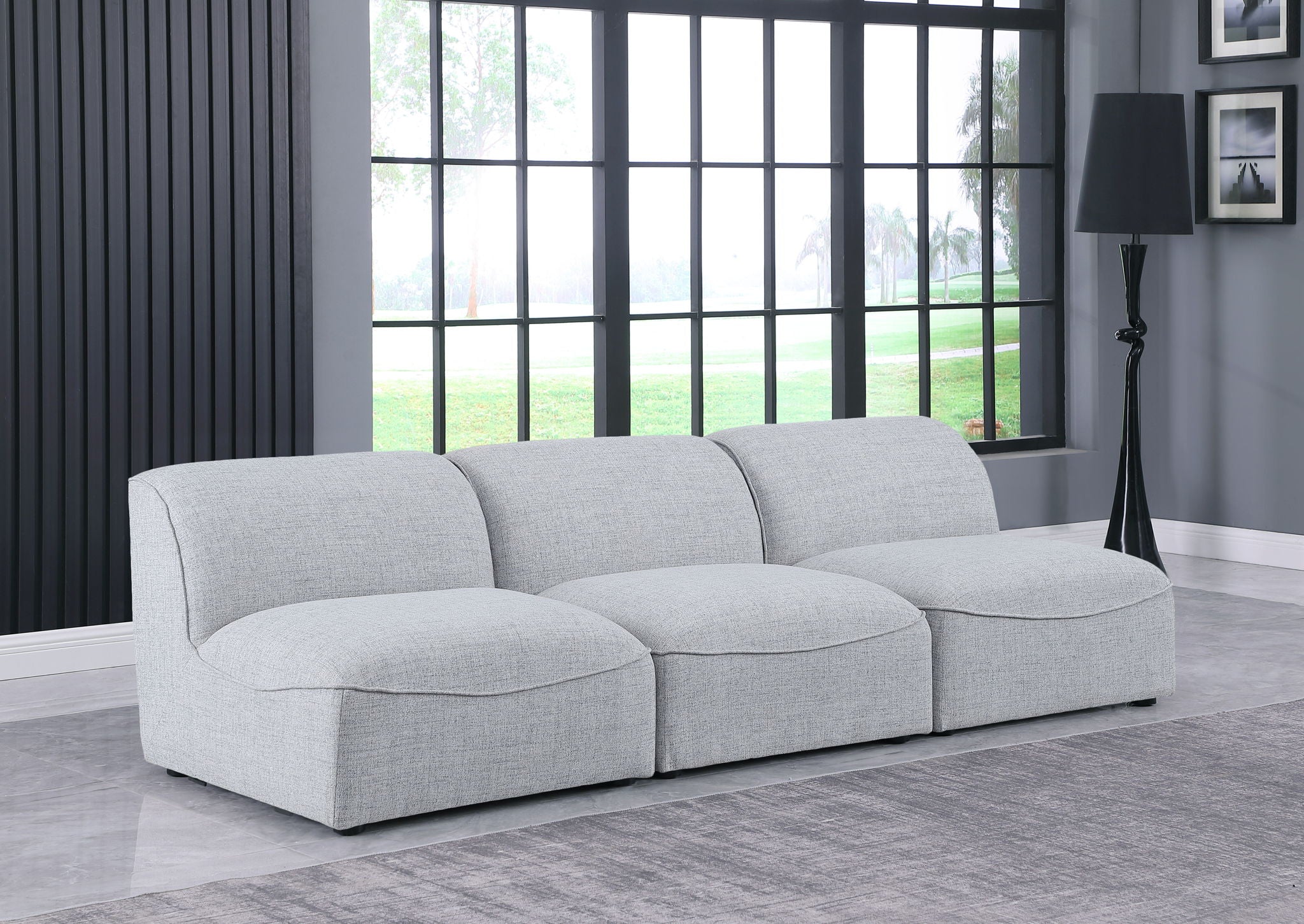Miramar - 3 Seat Armless Modular Sofa - Urban Living Furniture (Los Angeles, CA)