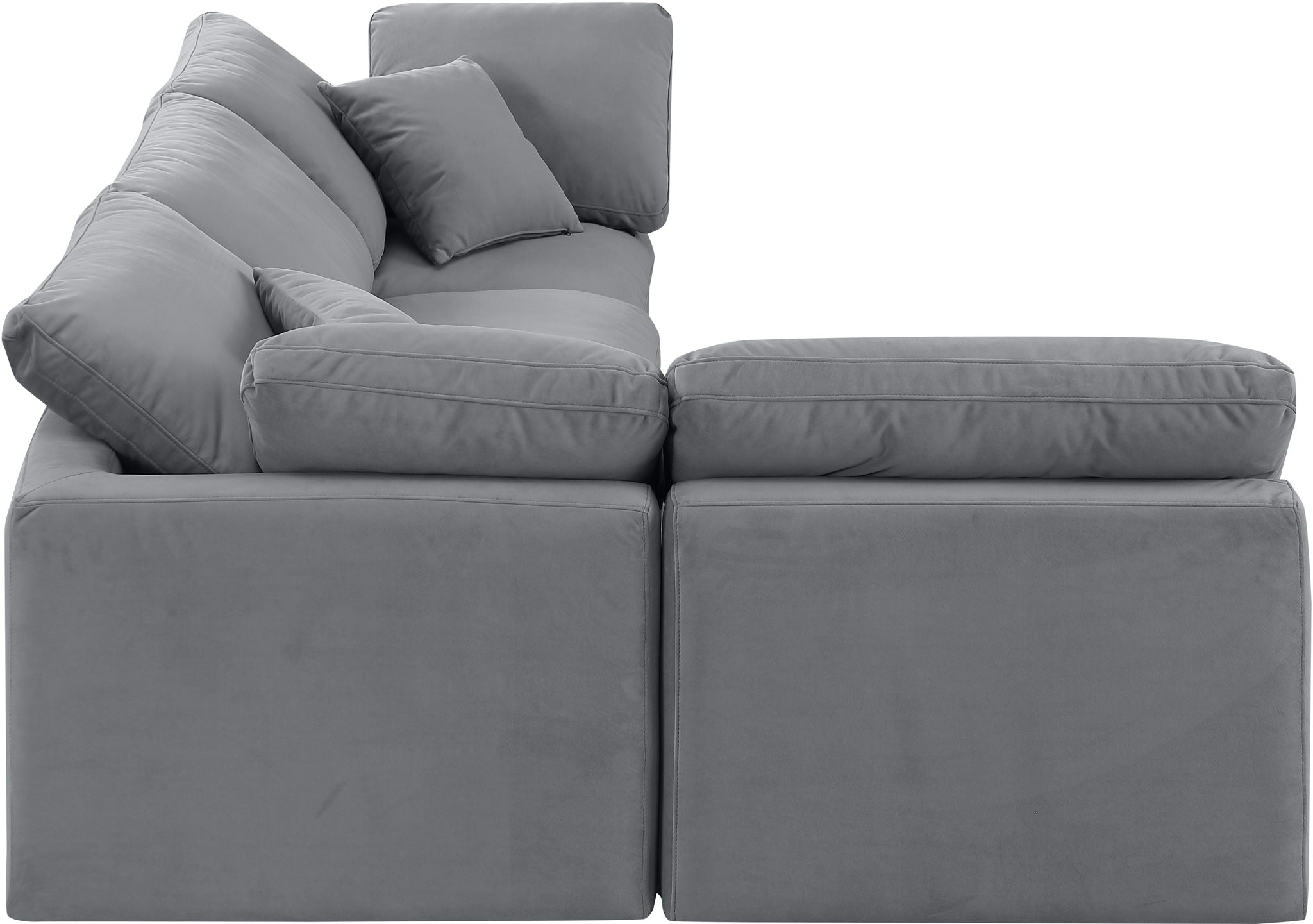 Indulge - Velvet 4 Piece Modular Sectional - Urban Living Furniture (Los Angeles, CA)