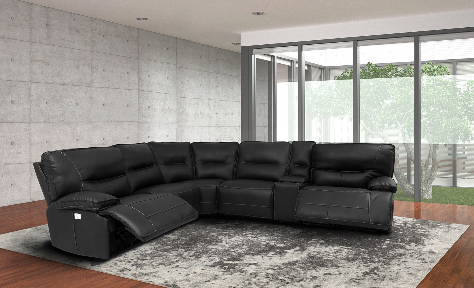 Spartacus - Power Reclining Sectional - Urban Living Furniture (Los Angeles, CA)