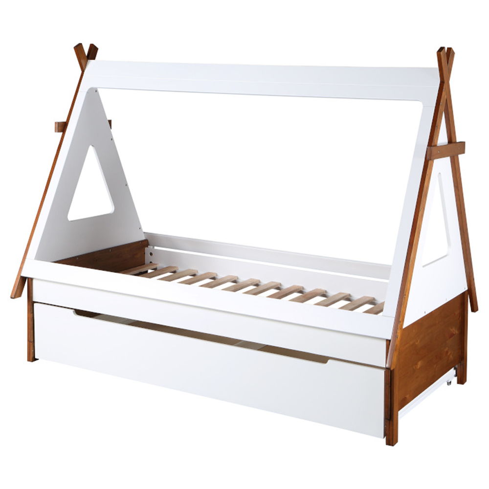 Loreen - Twin Bed - Oak & White - Urban Living Furniture (Los Angeles, CA)