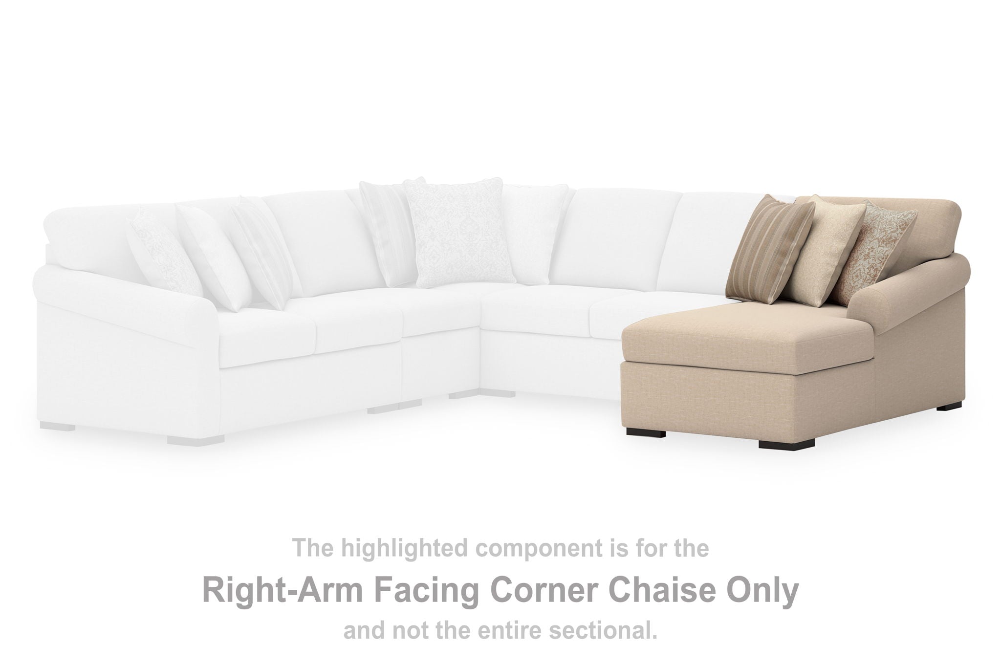 LadyMae - RAF Corner Chaise - Twill - Urban Living Furniture (Los Angeles, CA)