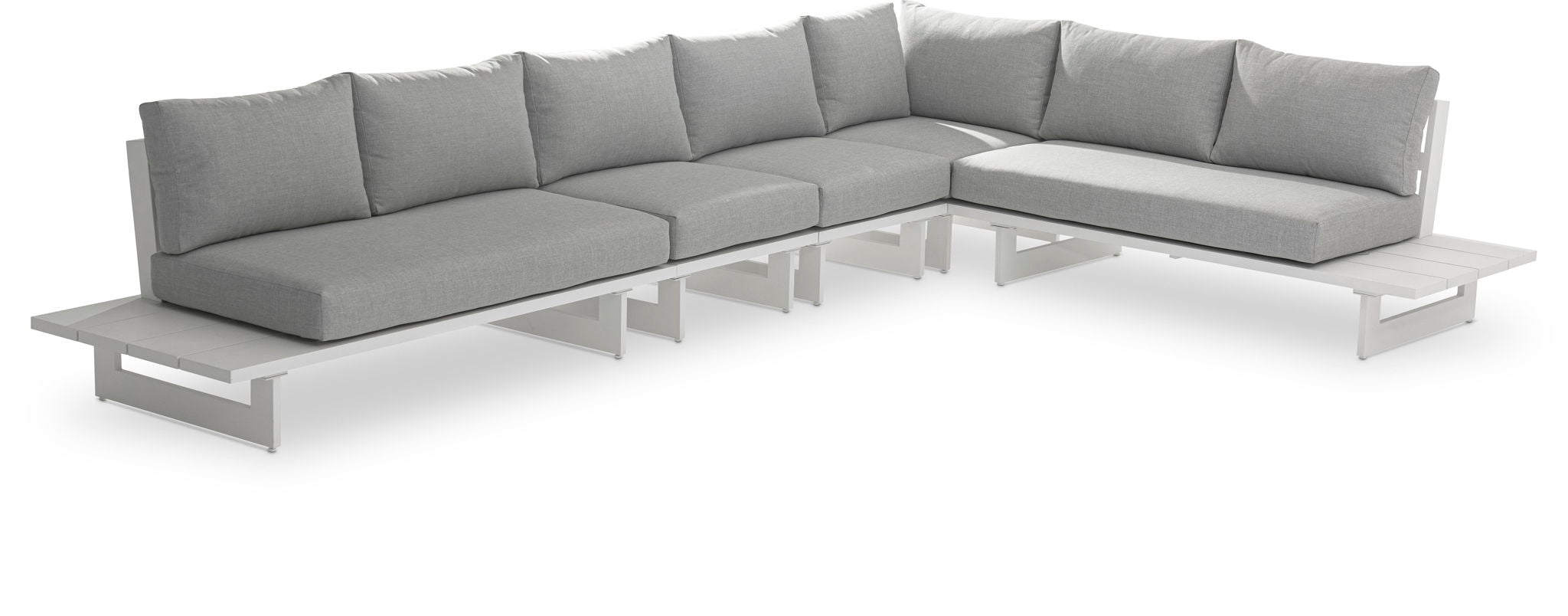 Maldives - 5 Piece Water Resistant Outdoor Patio Modular Sectional With White Base - Urban Living Furniture (Los Angeles, CA)