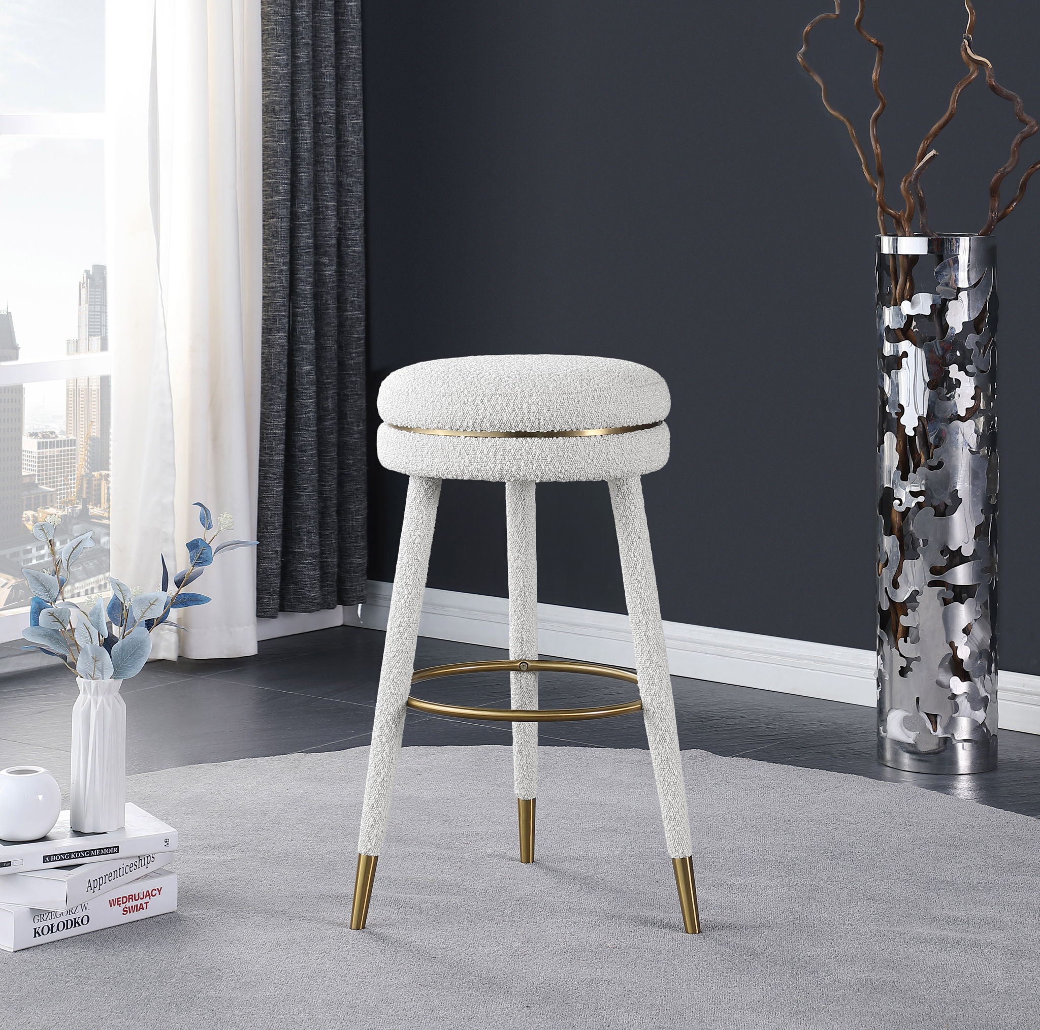 Coral - Bar Stool - Cream - Urban Living Furniture (Los Angeles, CA)