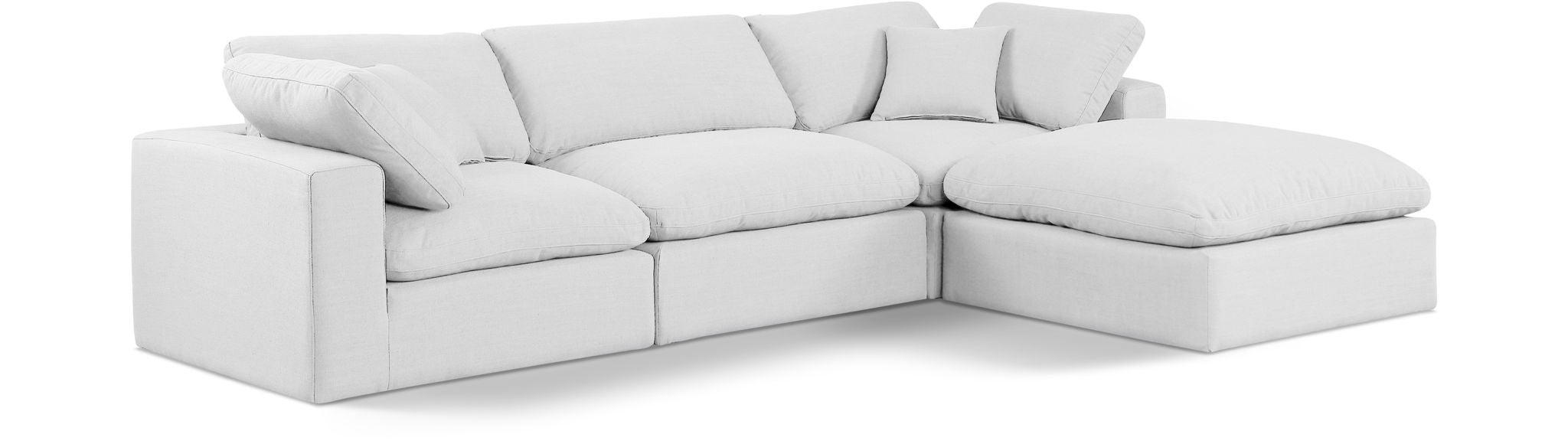 Comfy - 4 Piece Linen Fabric Modular Sectional With Chaise - Urban Living Furniture (Los Angeles, CA)
