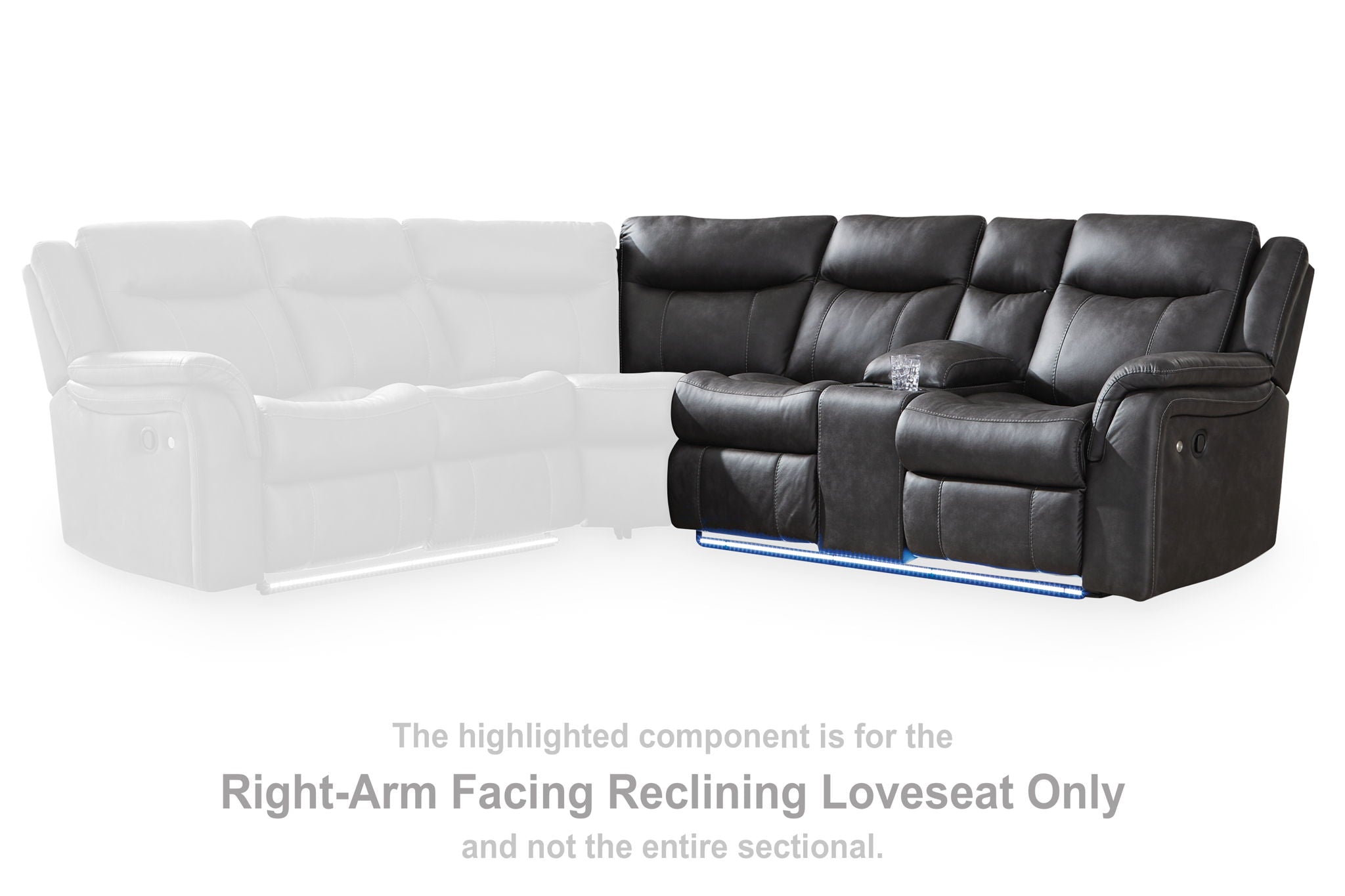 Sultan Meadow - Eclipse - RAF Reclining Loveseat - Urban Living Furniture (Los Angeles, CA)