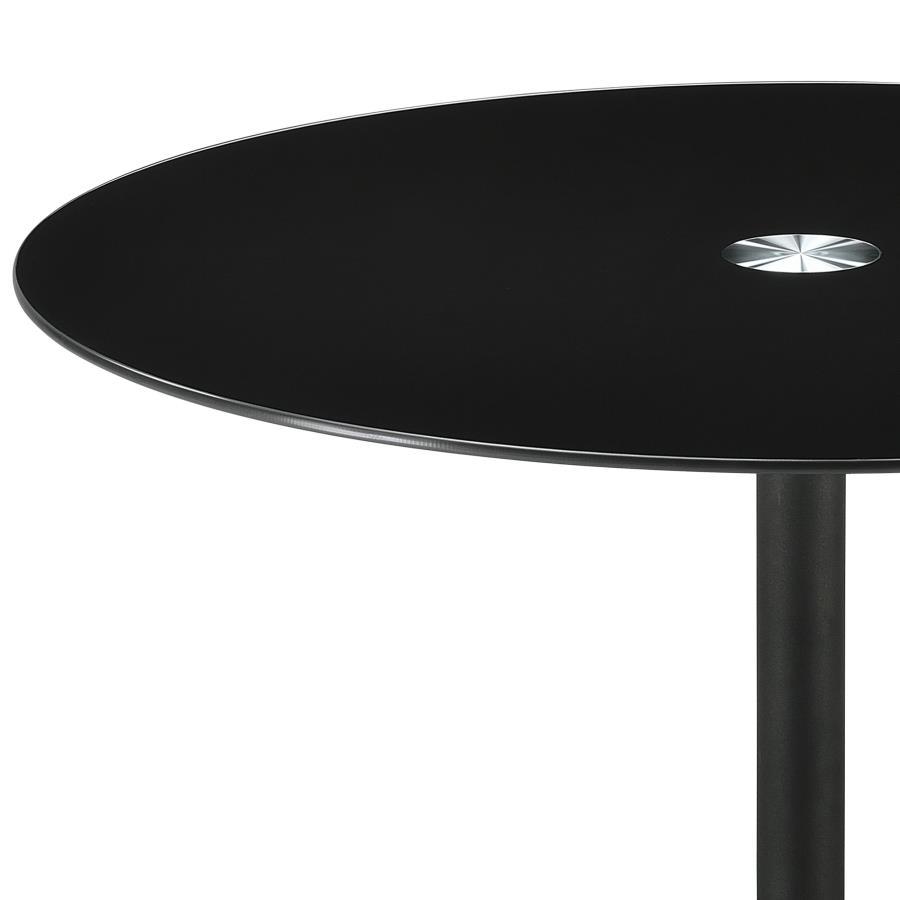 Ganso - Round Metal Coffee Table With Tempered Glass Top - Urban Living Furniture (Los Angeles, CA)