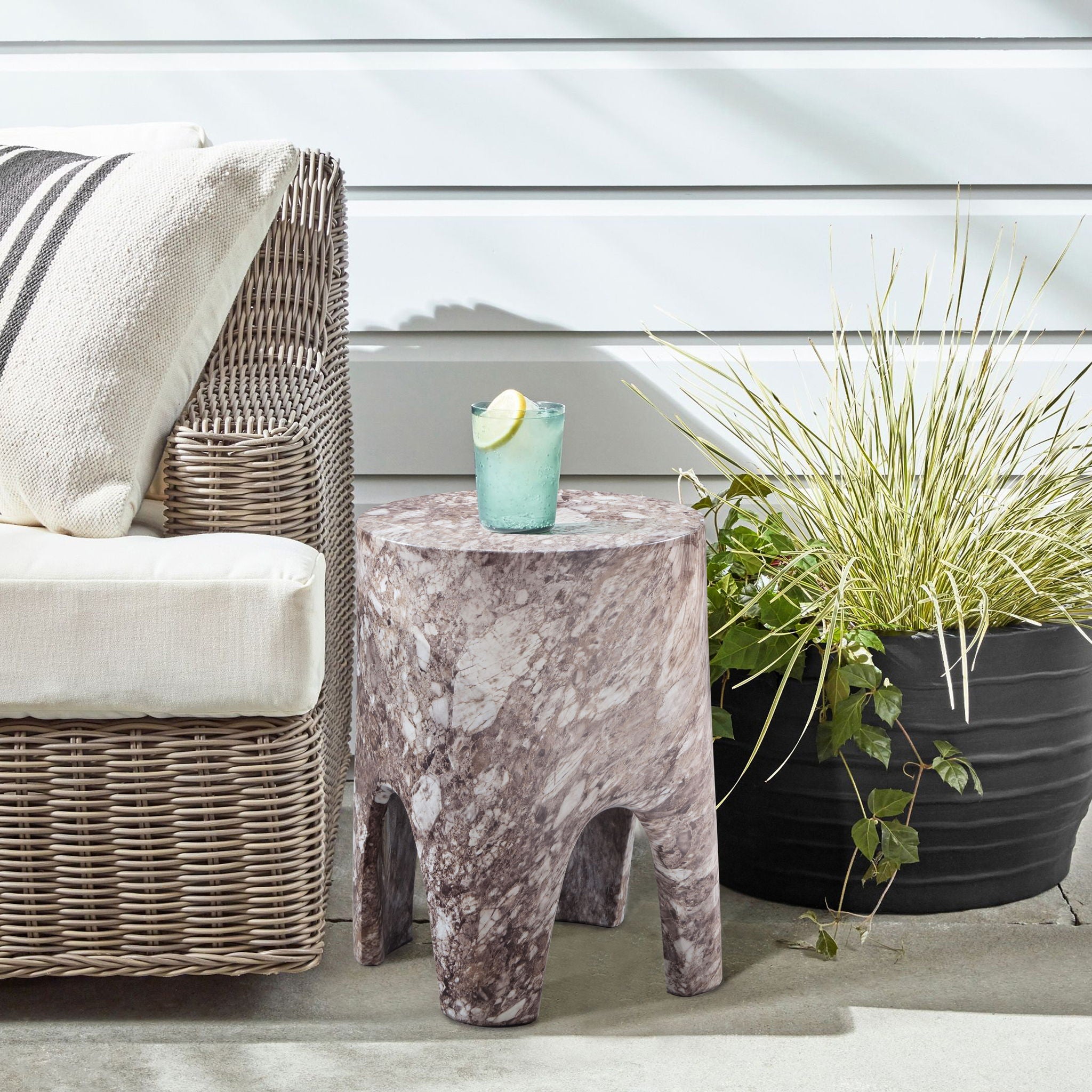 Foligno - Concrete End Table - Urban Living Furniture (Los Angeles, CA)