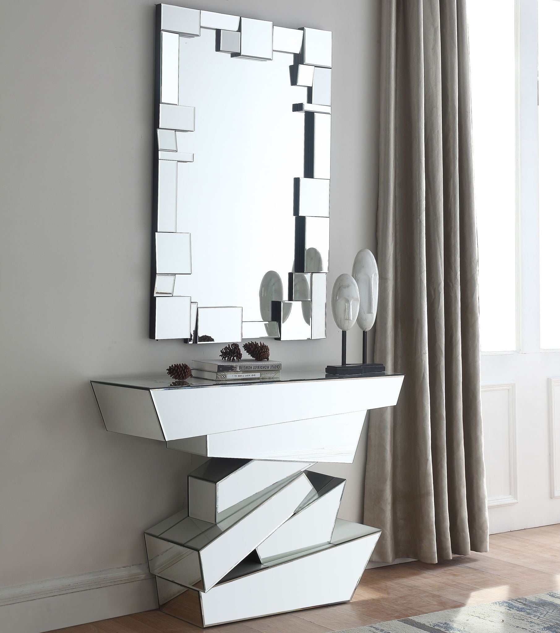 Jade - Mirror - Pearl Silver - Urban Living Furniture (Los Angeles, CA)