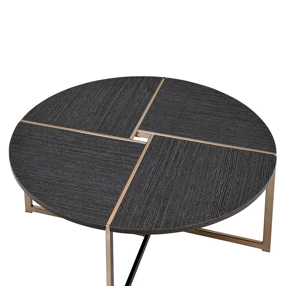Bromia - End Table - Black & Champagne - Urban Living Furniture (Los Angeles, CA)