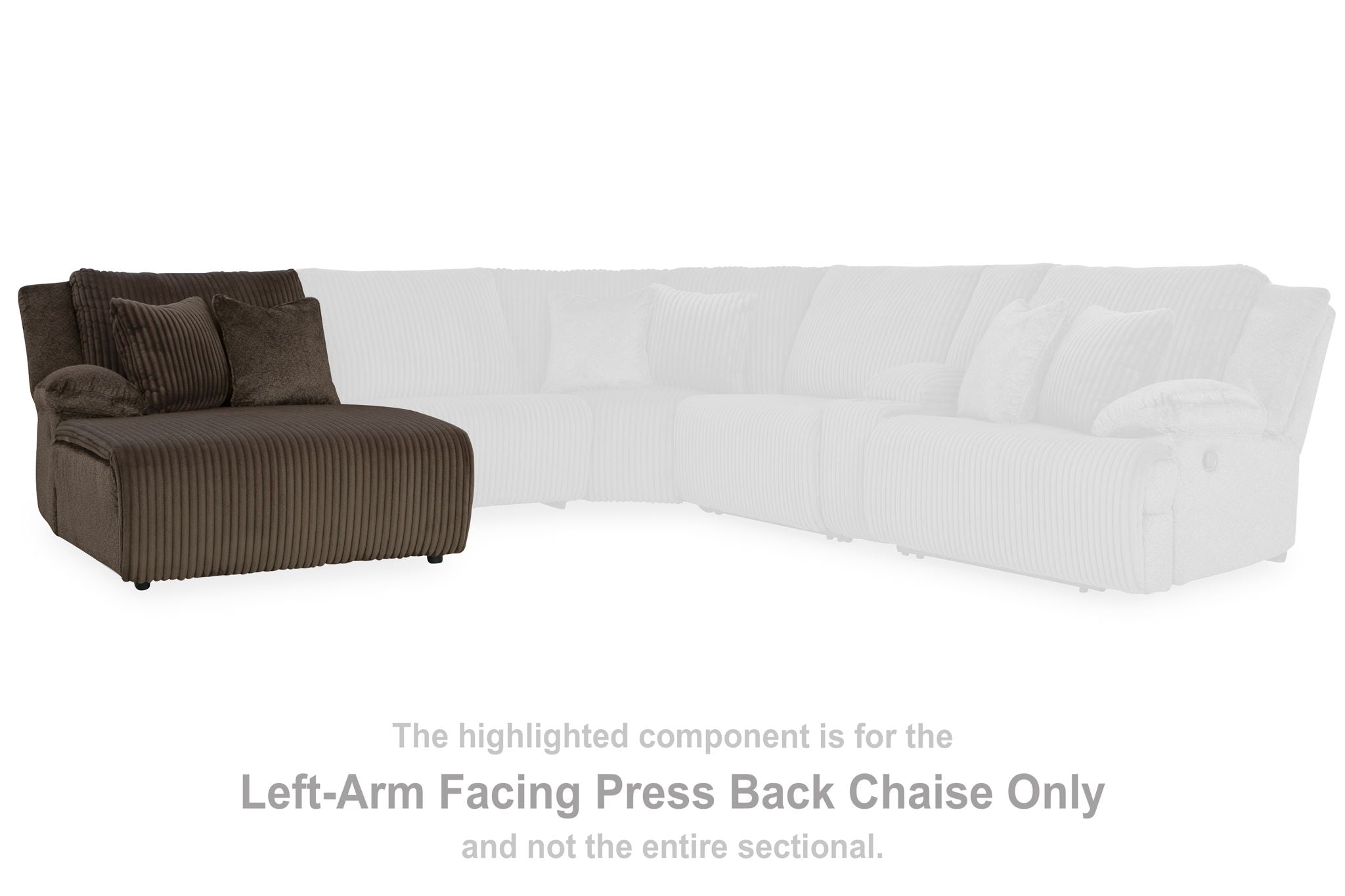 Top Tier - Chocolate - Laf Press Back Chaise - Urban Living Furniture (Los Angeles, CA)