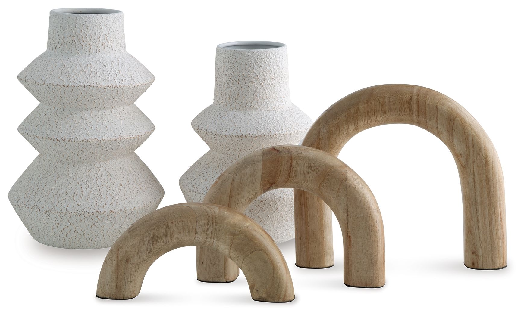 Maddwarth - White / Natural Brown - Accessory Set (Set of 5) - Urban Living Furniture (Los Angeles, CA)