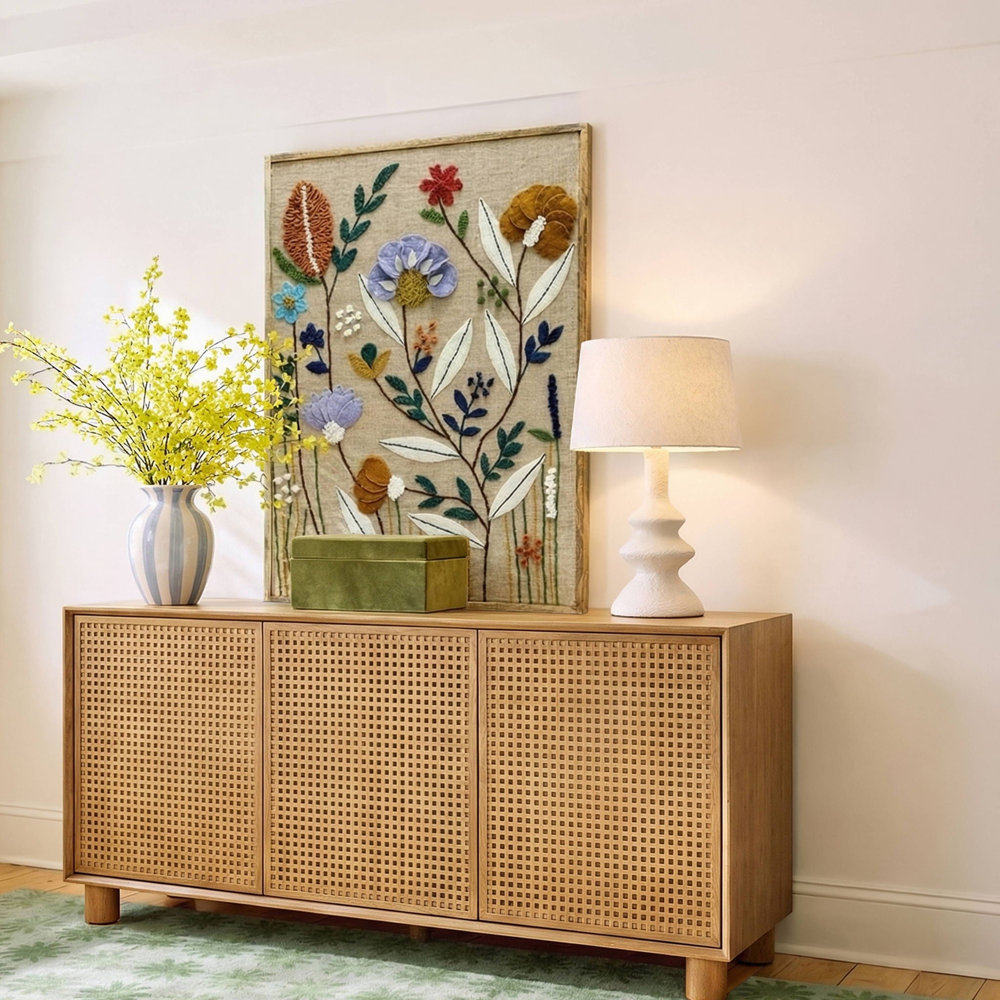 Muro - "Sprout" Embroidered Wall Art - Urban Living Furniture (Los Angeles, CA)