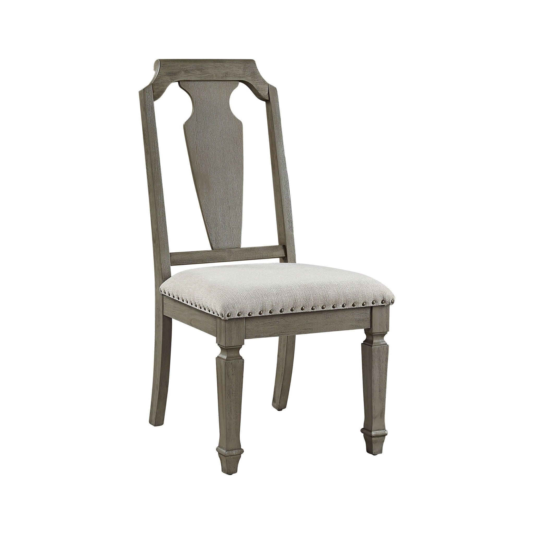 Zumala - Side Chair (Set of 2) - Beige Linen & Weathered Oak Finish - Urban Living Furniture (Los Angeles, CA)