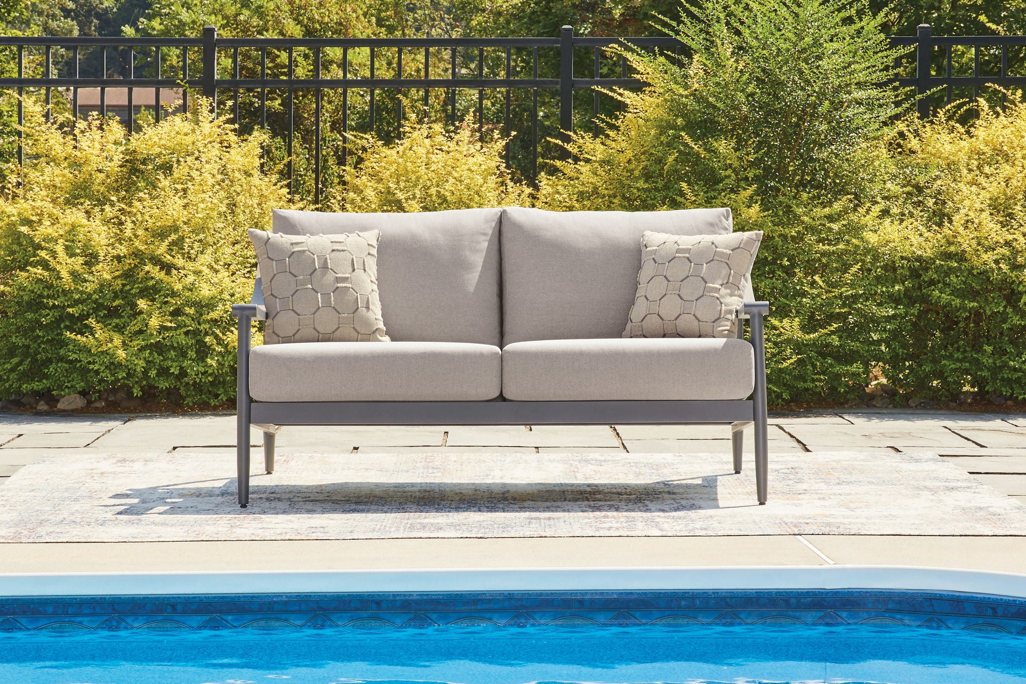 Ocean Beach - Loveseat With Cushion - Gray - Urban Living Furniture (Los Angeles, CA)