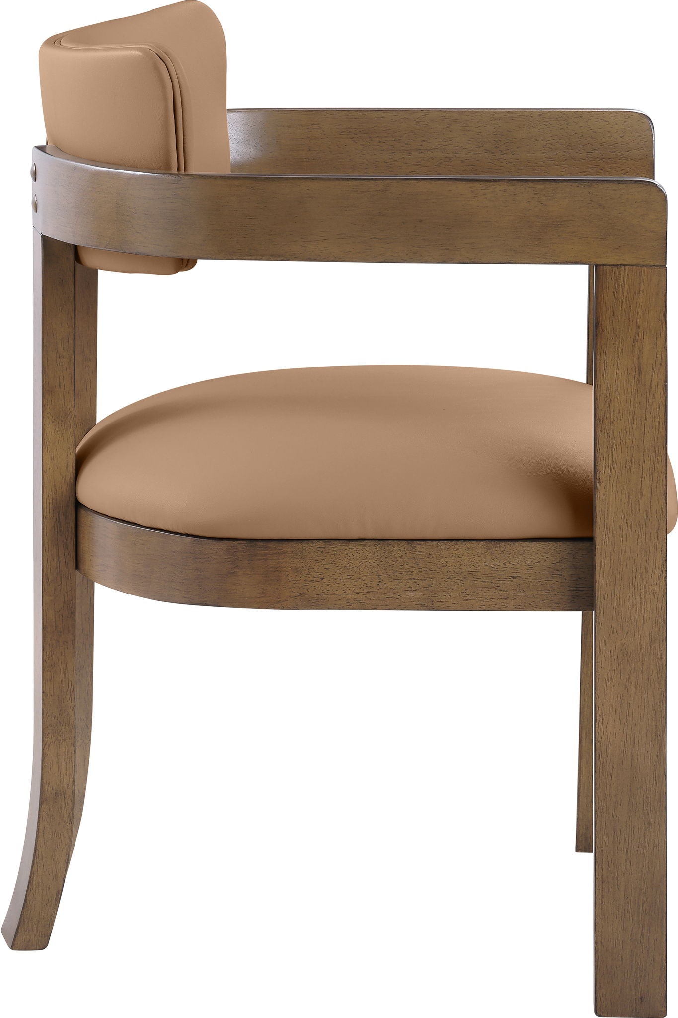 Lavrin - Vegan Leather Upholstered Dining Arm Chair (Set of 2) - Walnut Base - Urban Living Furniture (Los Angeles, CA)