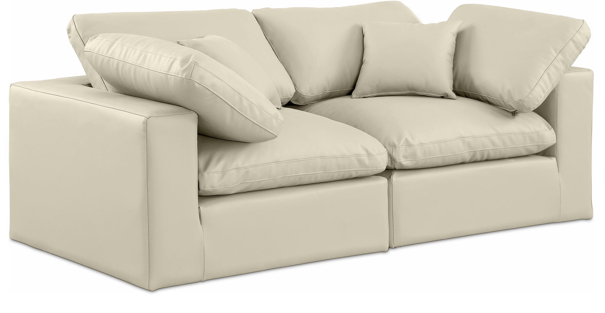 Comfy - Faux Leather Modular Sofa 2 Seats - Urban Living Furniture (Los Angeles, CA)