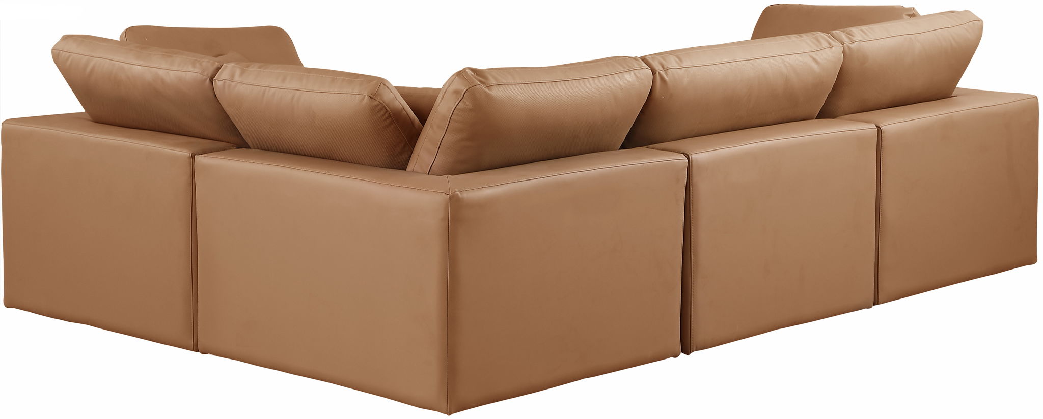 Comfy - 4 Piece Faux Leather Modular Sectional - Urban Living Furniture (Los Angeles, CA)