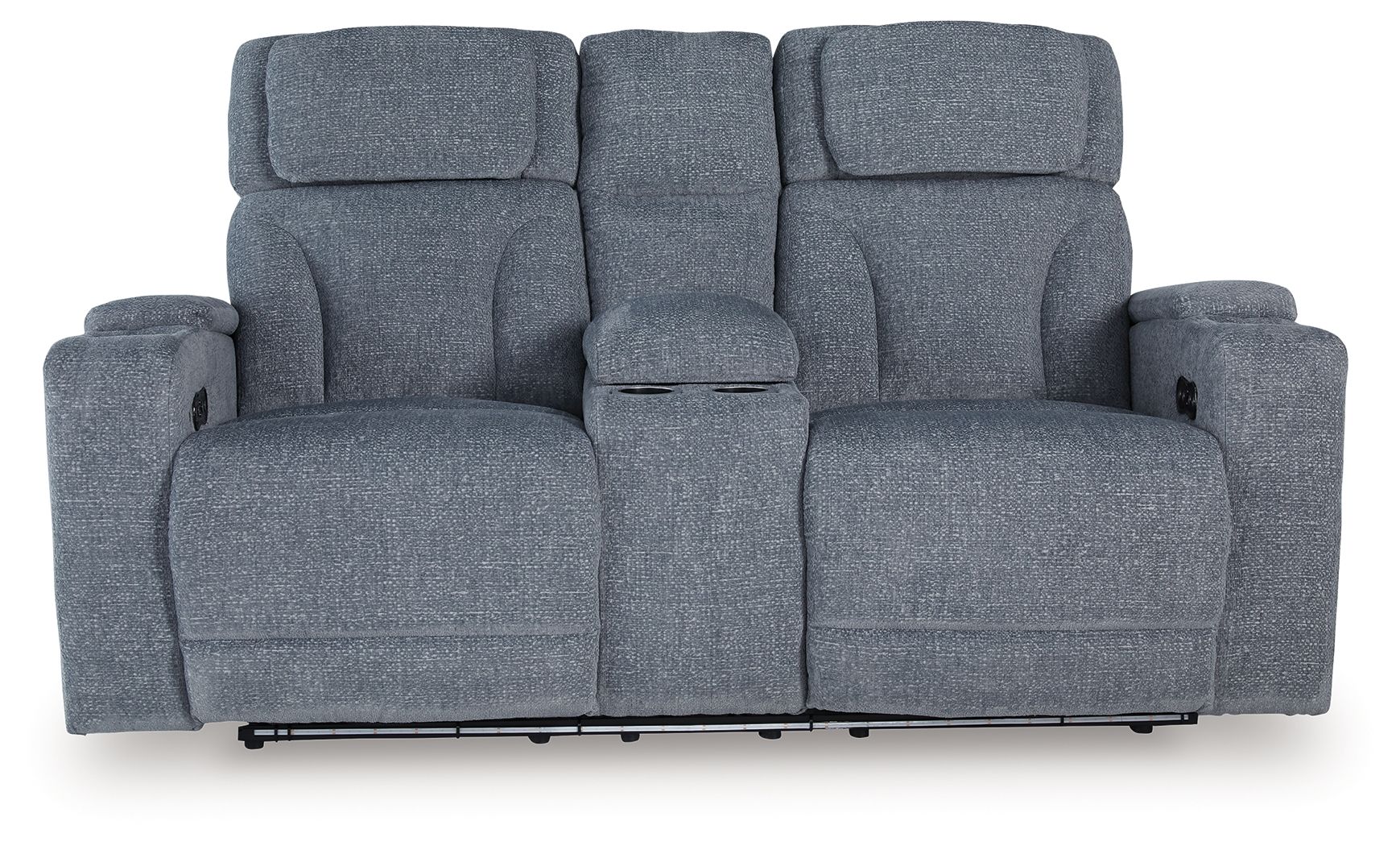 Studio Cave - Steel - Power Reclining Loveseat with Console - Urban Living Furniture (Los Angeles, CA)