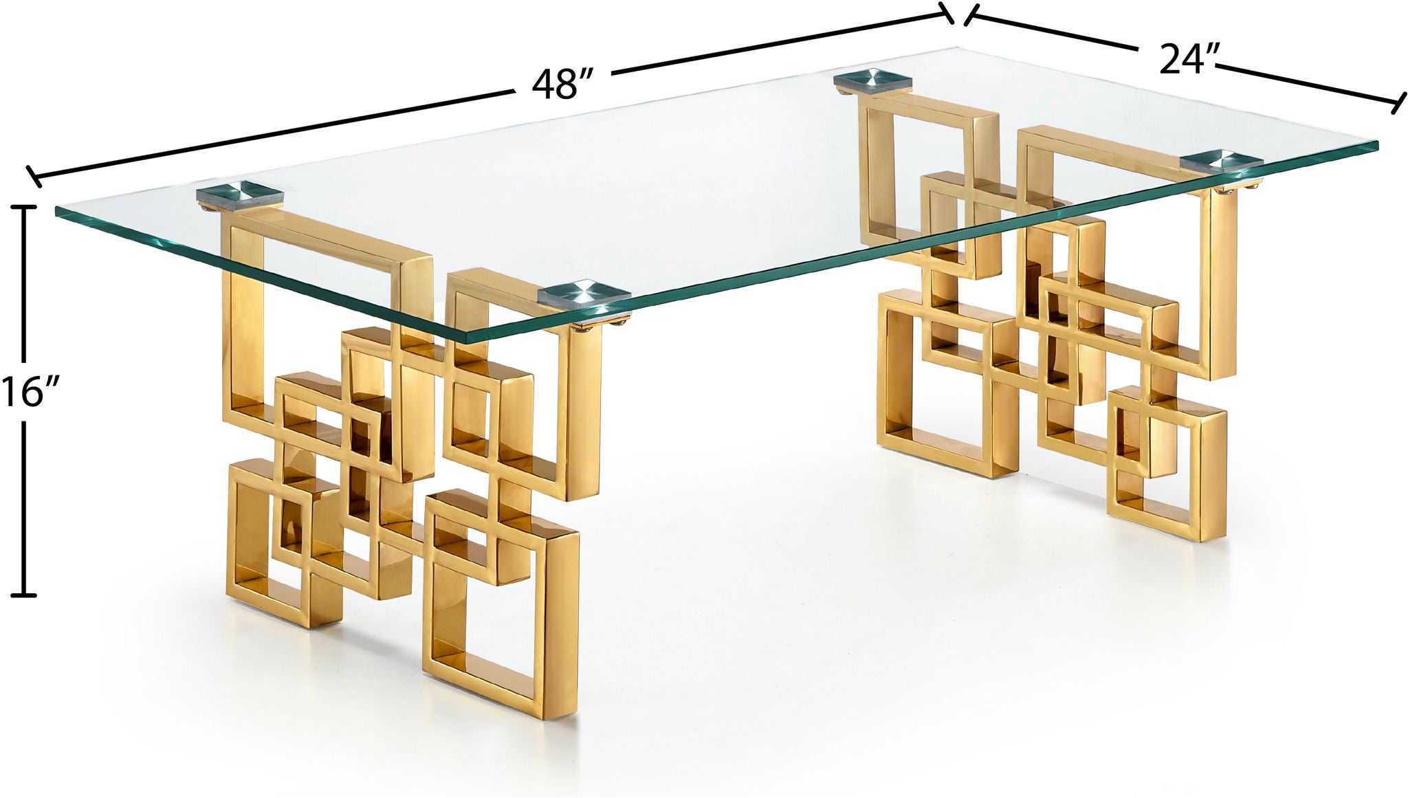 Pierre - Coffee Table - Gold - Urban Living Furniture (Los Angeles, CA)