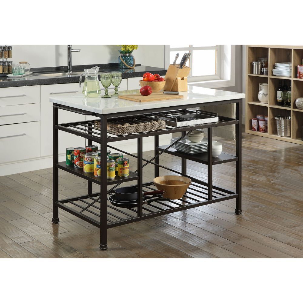 Lanzo - Kitchen Island (Counter) - Urban Living Furniture (Los Angeles, CA)