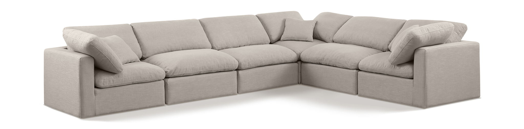 Indulge - Linen 6 Piece Modular Corner Sectional - Urban Living Furniture (Los Angeles, CA)