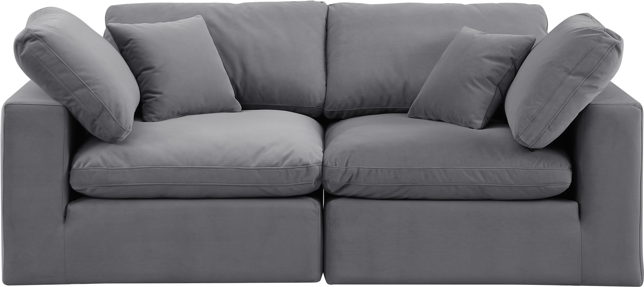 Comfy - Velvet Modular Sofa 2 Seats - Urban Living Furniture (Los Angeles, CA)