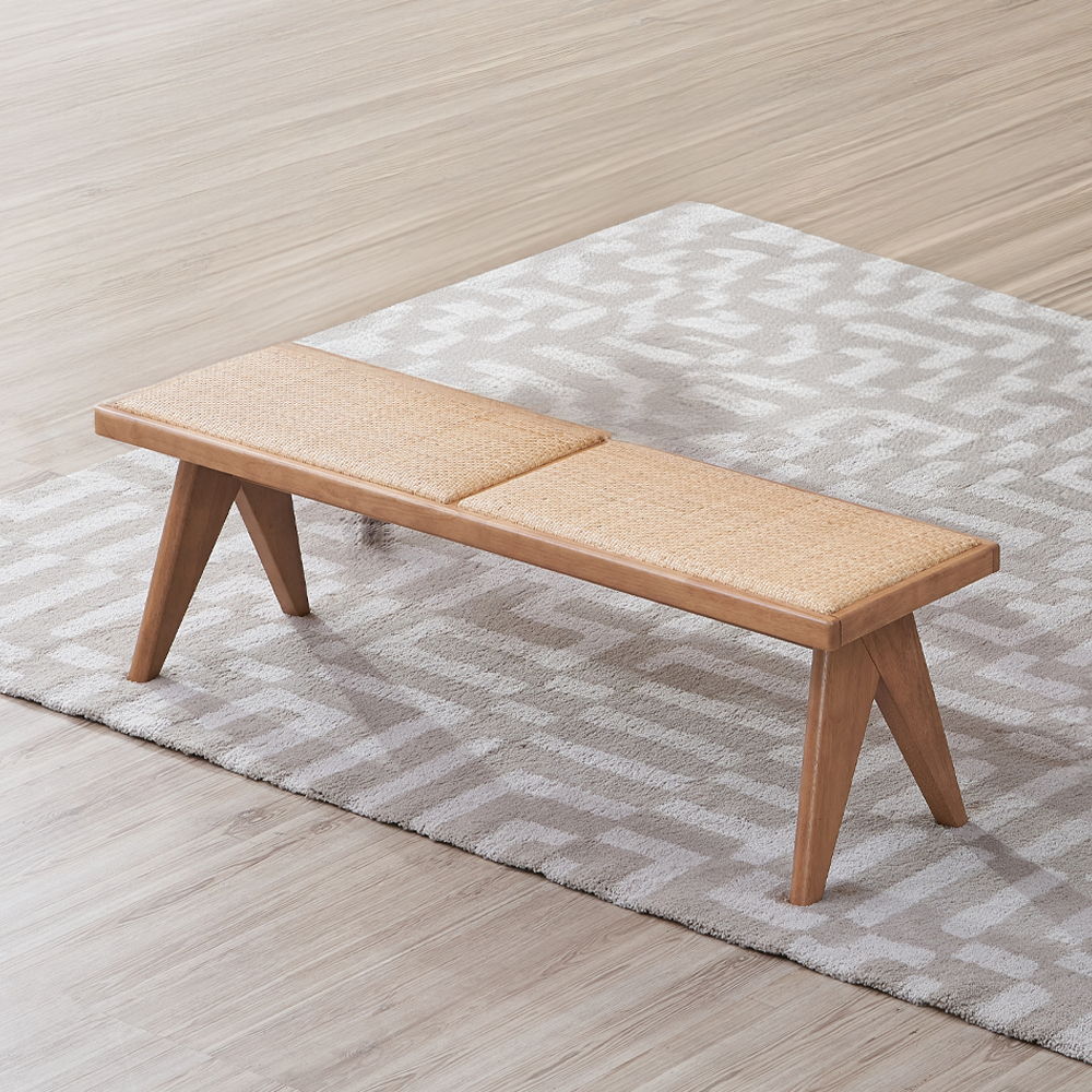 Velentina - Bench - Rattan & Natural - Urban Living Furniture (Los Angeles, CA)