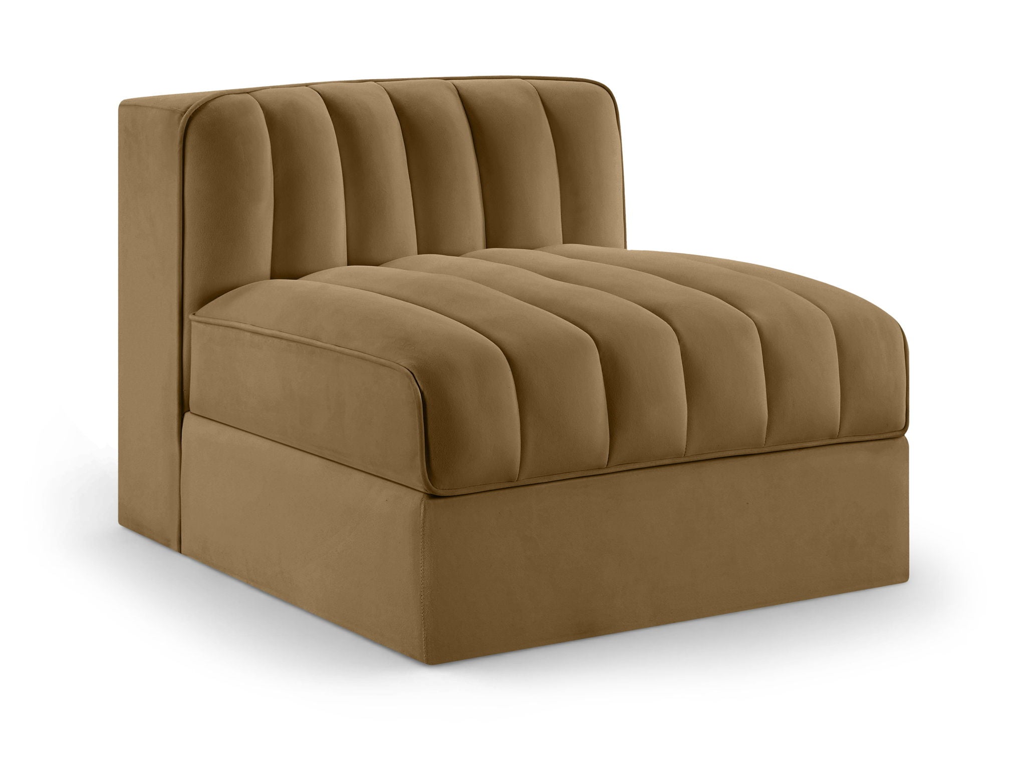 Rummi - Velvet Performance Fabric Upholstered Modular Armless Chair - Urban Living Furniture (Los Angeles, CA)