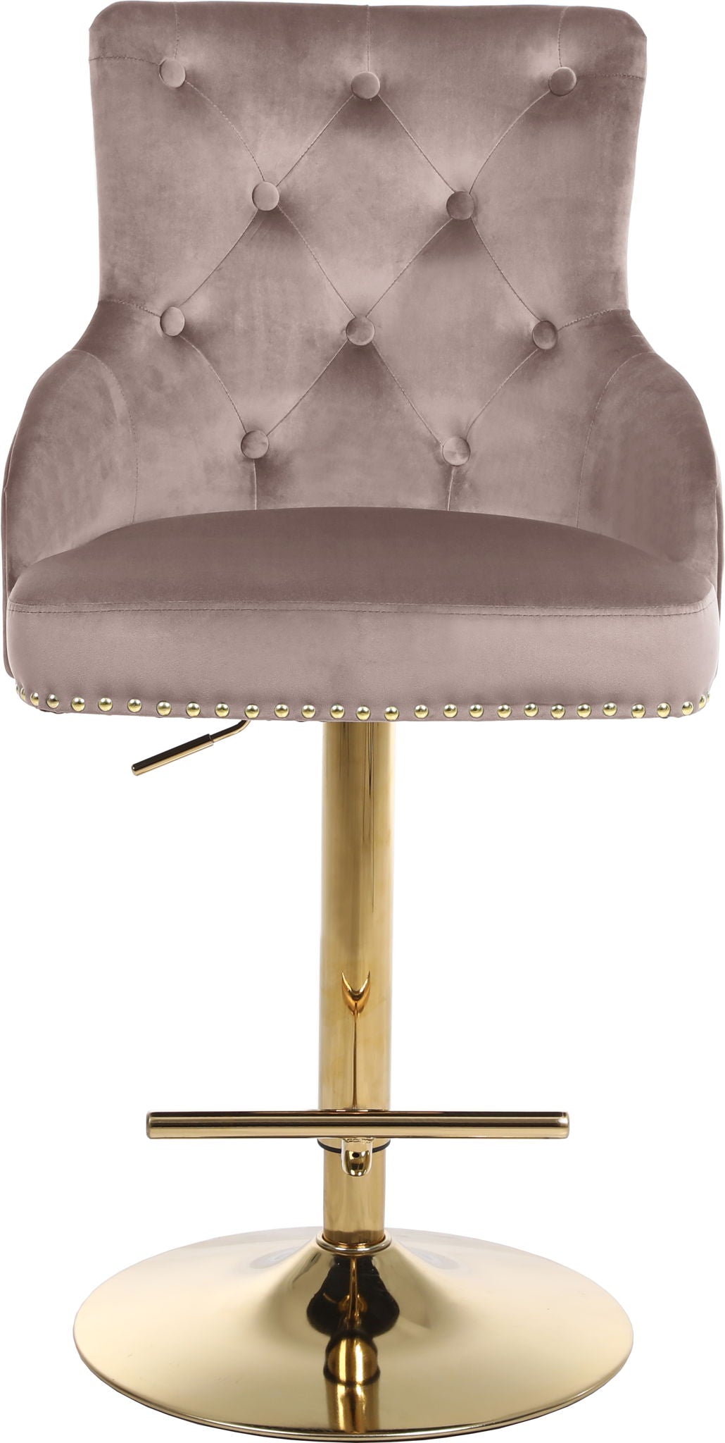 Claude - Adjustable Stool Gold Swivel with Gold Base - Urban Living Furniture (Los Angeles, CA)