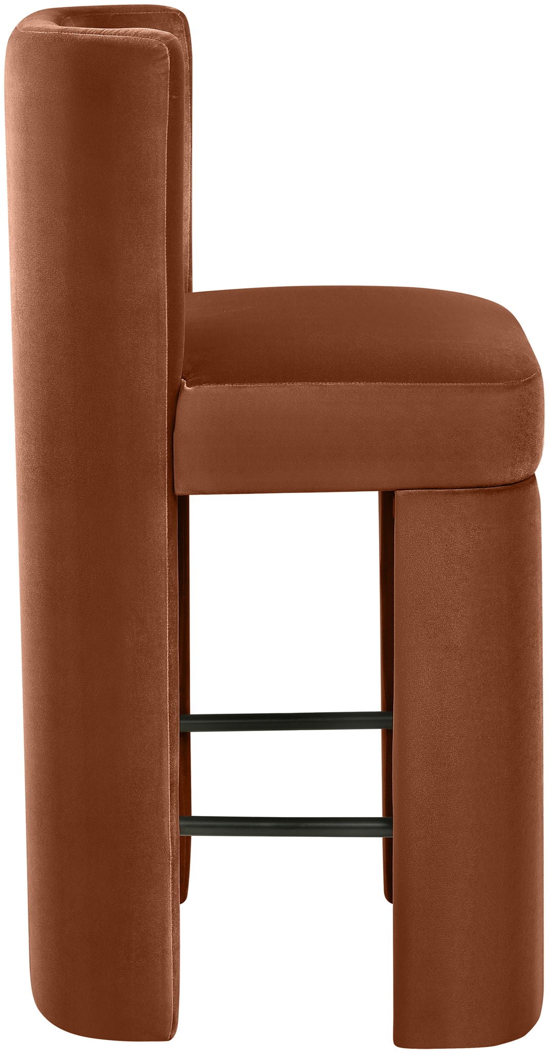 Zuno - Velvet Performance Fabric Upholstered Counter Stool (Set of 2) - Urban Living Furniture (Los Angeles, CA)