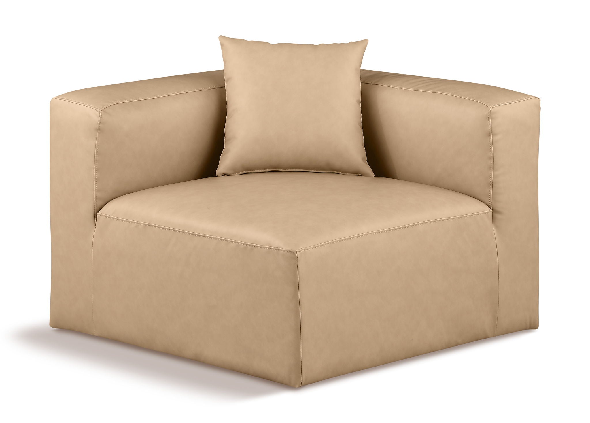 Cube - Corner Chair - Tan - Urban Living Furniture (Los Angeles, CA)
