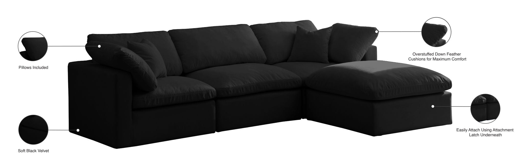 Plush - 4 Piece Modular Sectional - Urban Living Furniture (Los Angeles, CA)