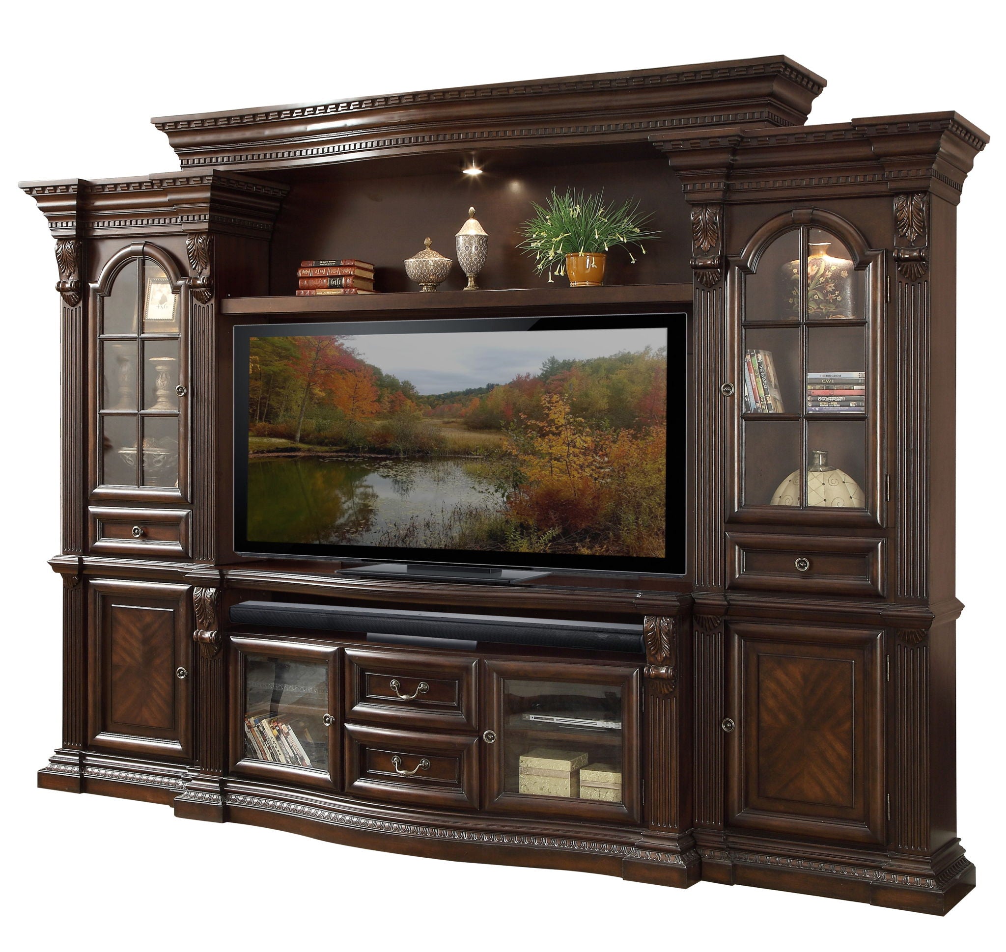 Bella - 4 Piece Estate Wall - Vintage Sienna - Urban Living Furniture (Los Angeles, CA)