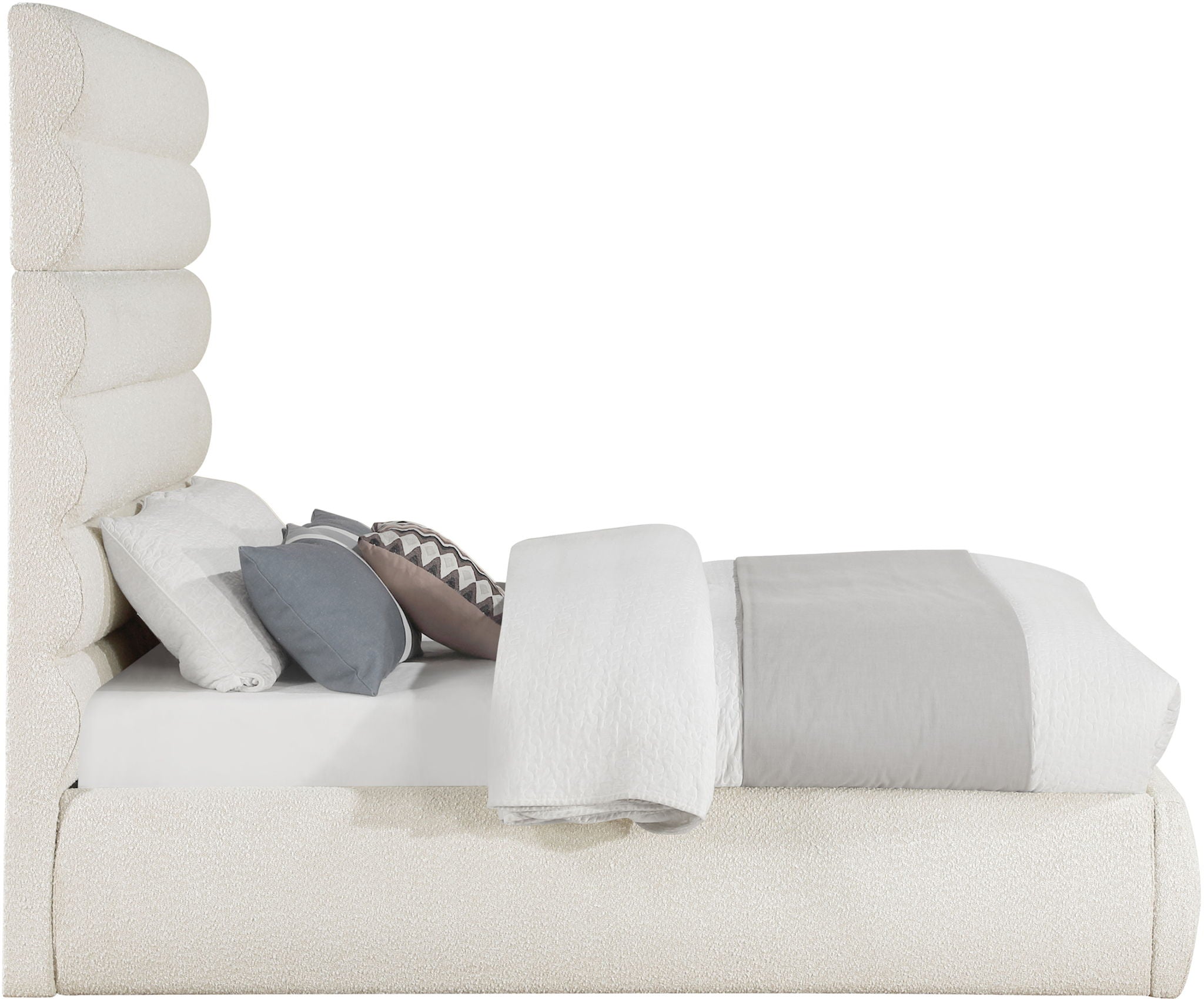 Adam - Boucle Fabric Bed With 70.5" Headboard - Urban Living Furniture (Los Angeles, CA)