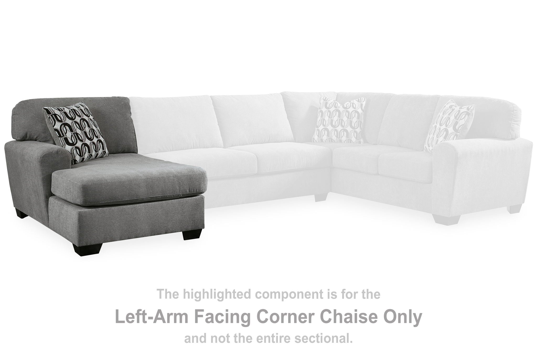 Birkdale Court - Gray - Laf Corner Chaise - Urban Living Furniture (Los Angeles, CA)