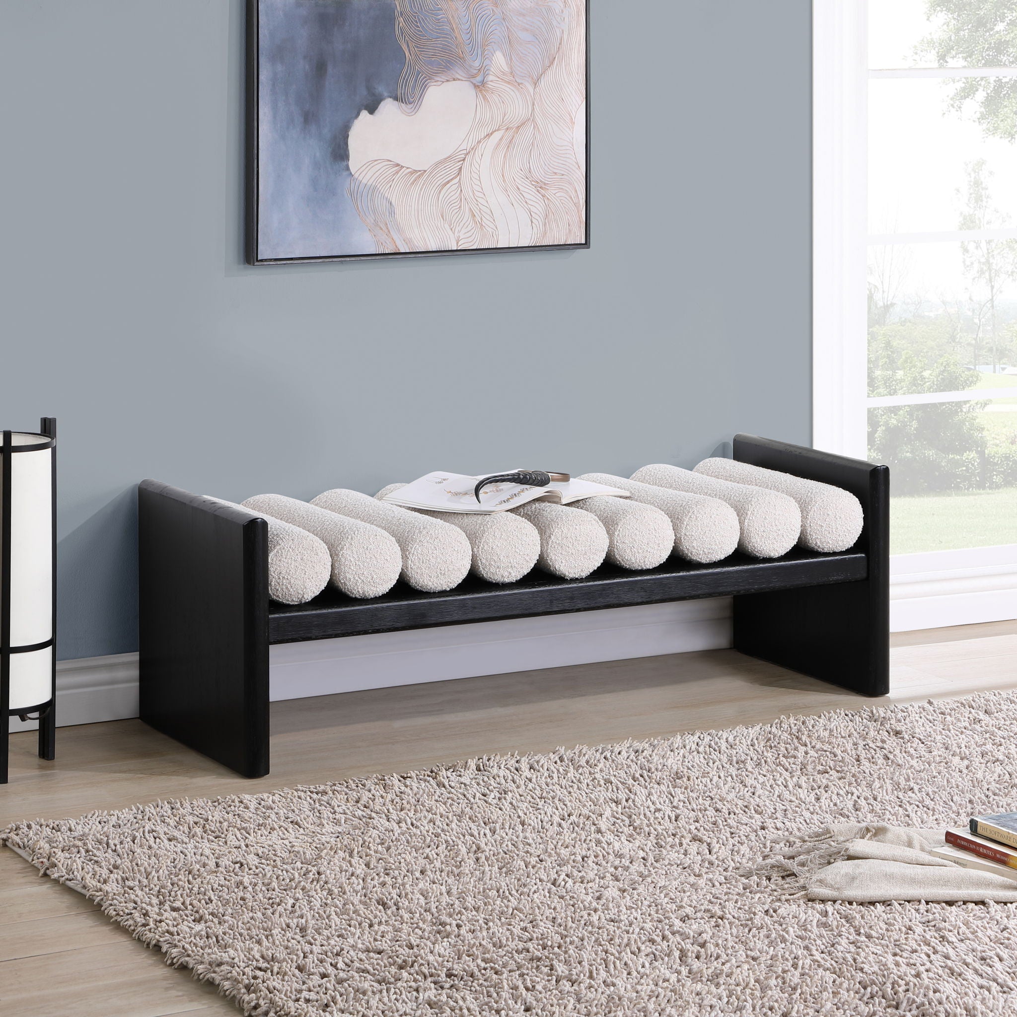 Waverly - Bench With Black Frame - Urban Living Furniture (Los Angeles, CA)