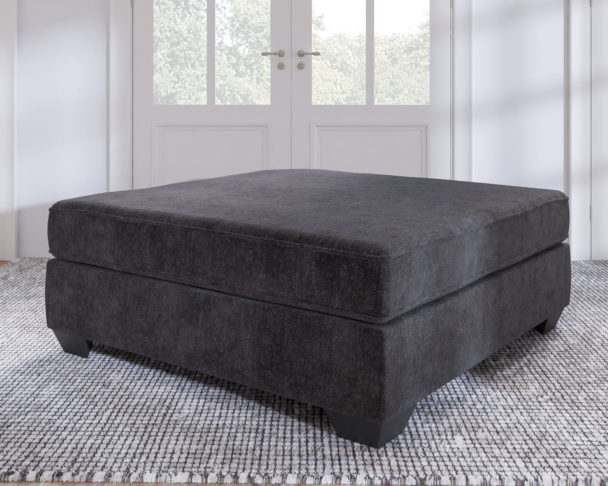 Lavernett - Charcoal - Oversized Accent Ottoman - Urban Living Furniture (Los Angeles, CA)