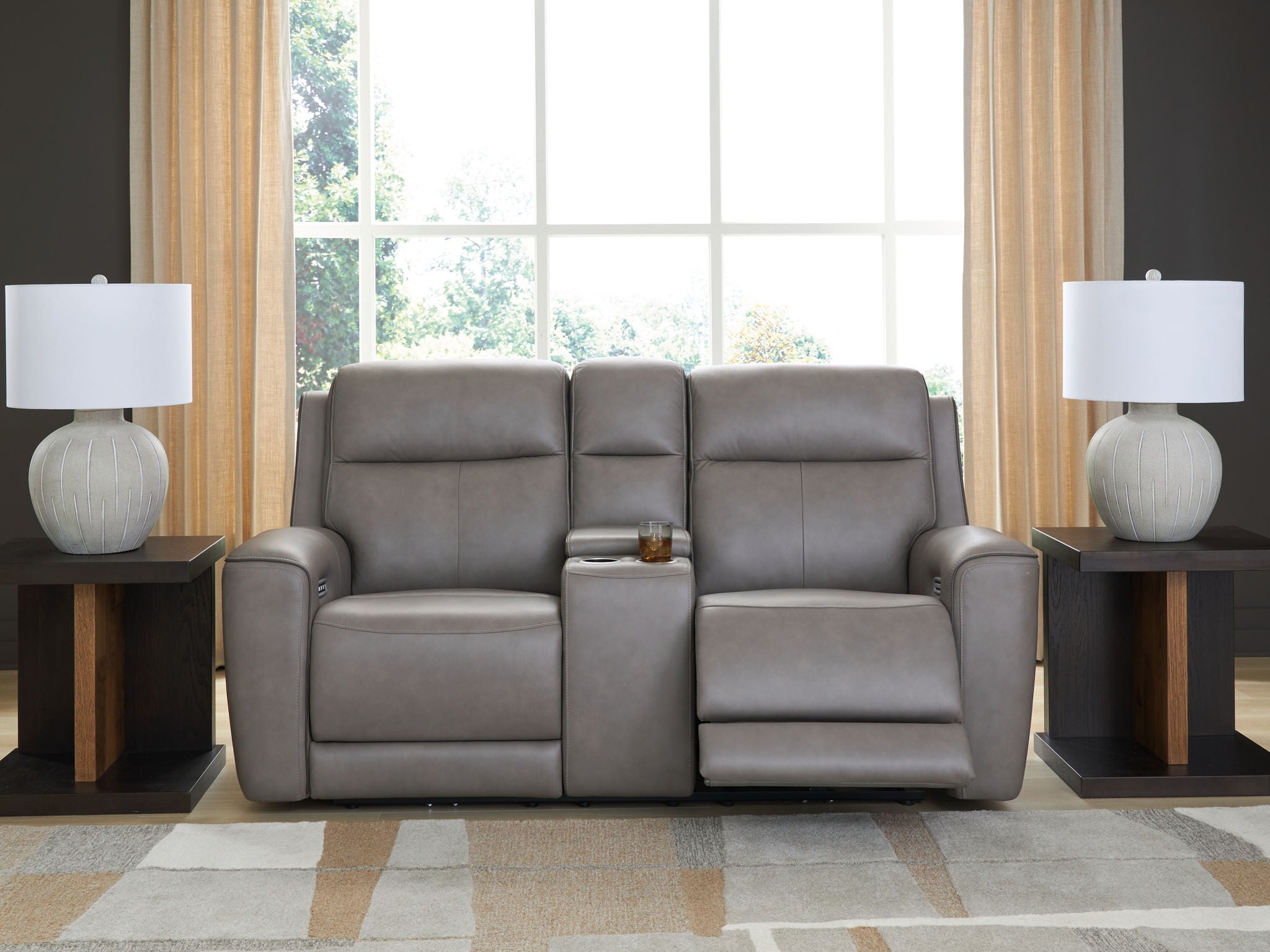 5Z-Comfort - Relaxation - Power Reclining Loveseat with Console / Adj Headrest - Urban Living Furniture (Los Angeles, CA)