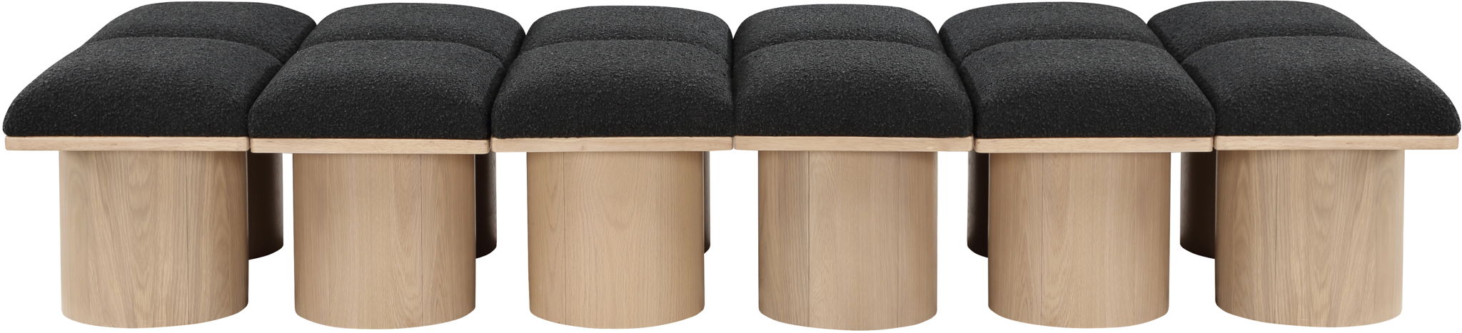 Pavilion - 12 Piece Modular Bench With Natural Base