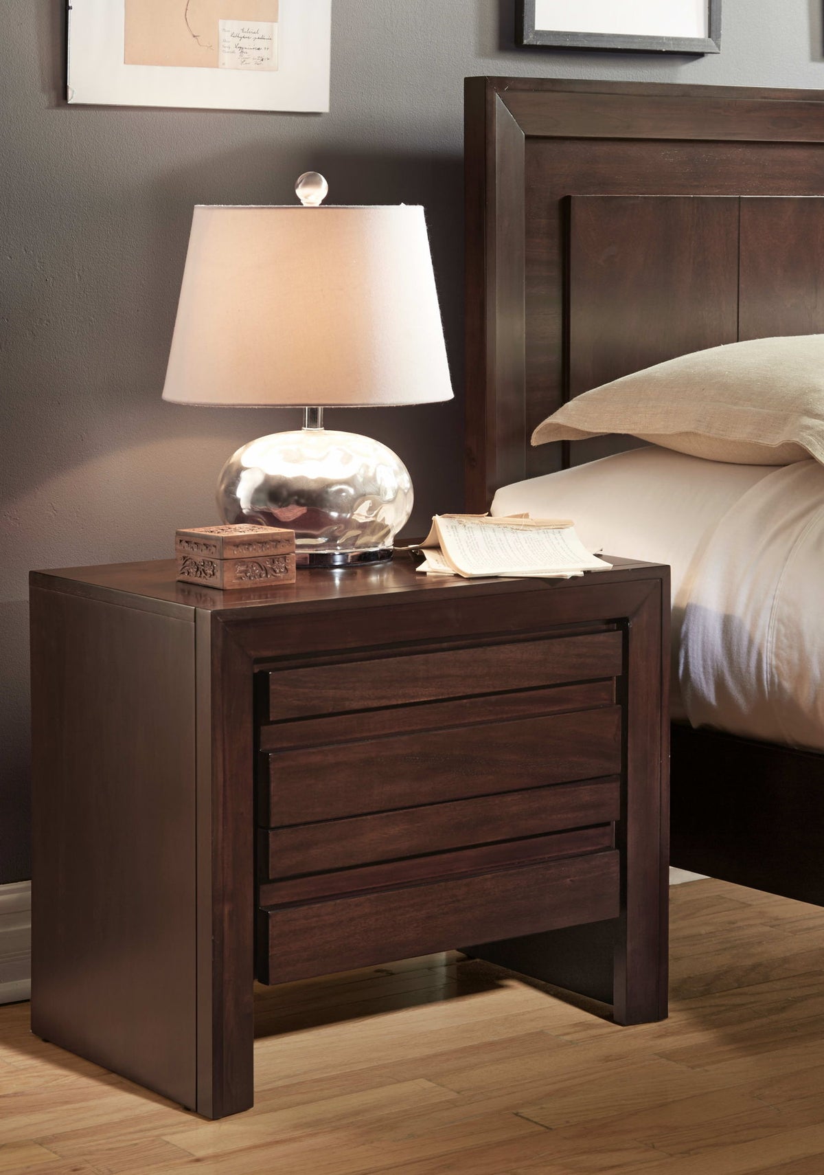 Element - Nightstand - Chocolate Brown