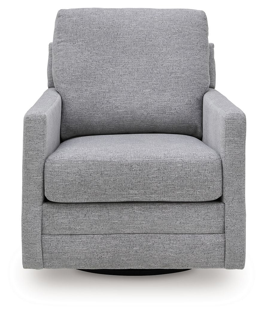 Freybourne Next-Gen Nuvella - Swivel Accent Chair - Pewter - Urban Living Furniture (Los Angeles, CA)