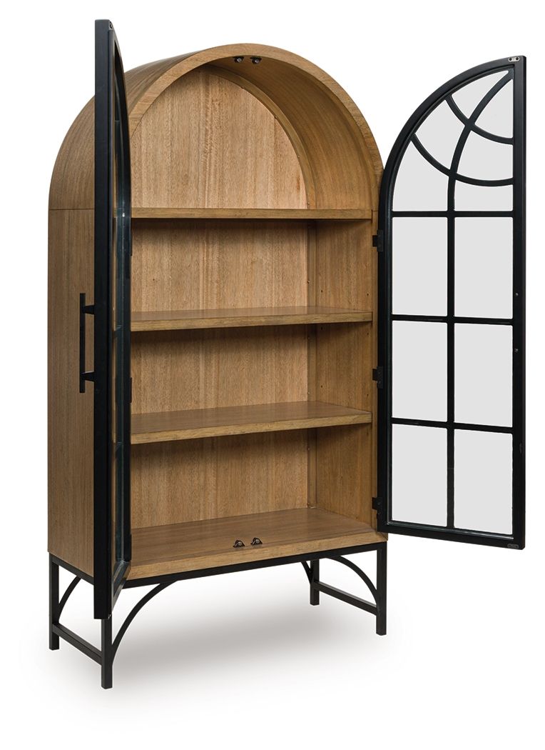 Gwenwich - Natural / Black - Accent Cabinet - Urban Living Furniture (Los Angeles, CA)