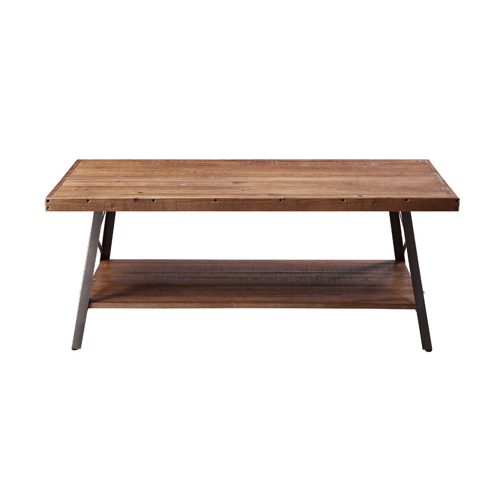Ikram - Coffee Table - Weathered Oak & Sandy Black - Urban Living Furniture (Los Angeles, CA)
