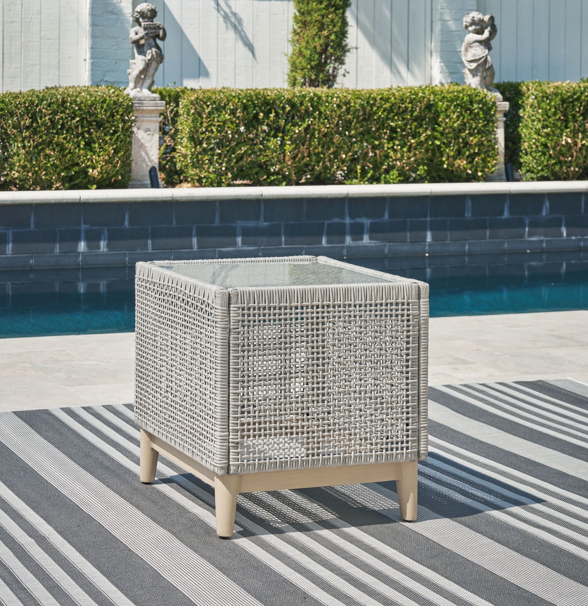Seton Creek - Gray - Square End Table - Urban Living Furniture (Los Angeles, CA)
