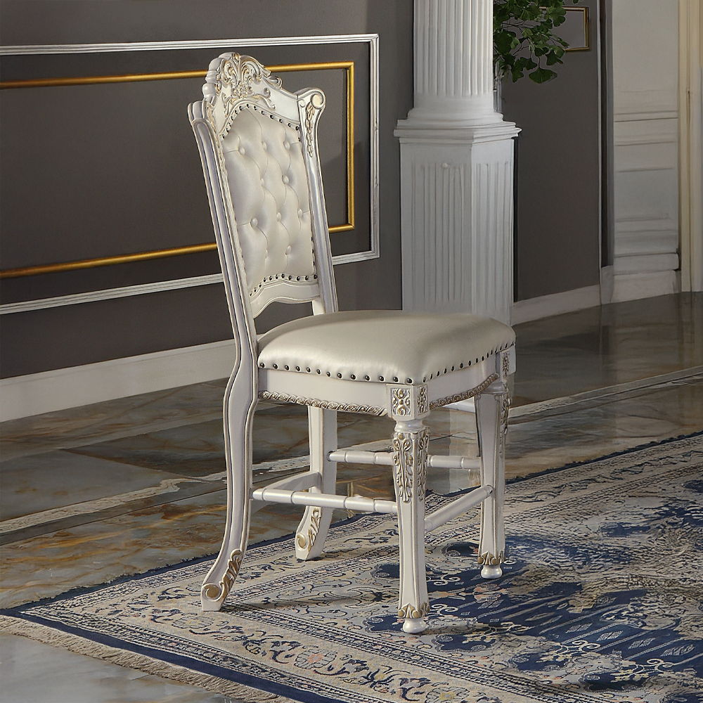 Vendome - Counter Height Chair (Set of 2) - Antique Pearl - Urban Living Furniture (Los Angeles, CA)