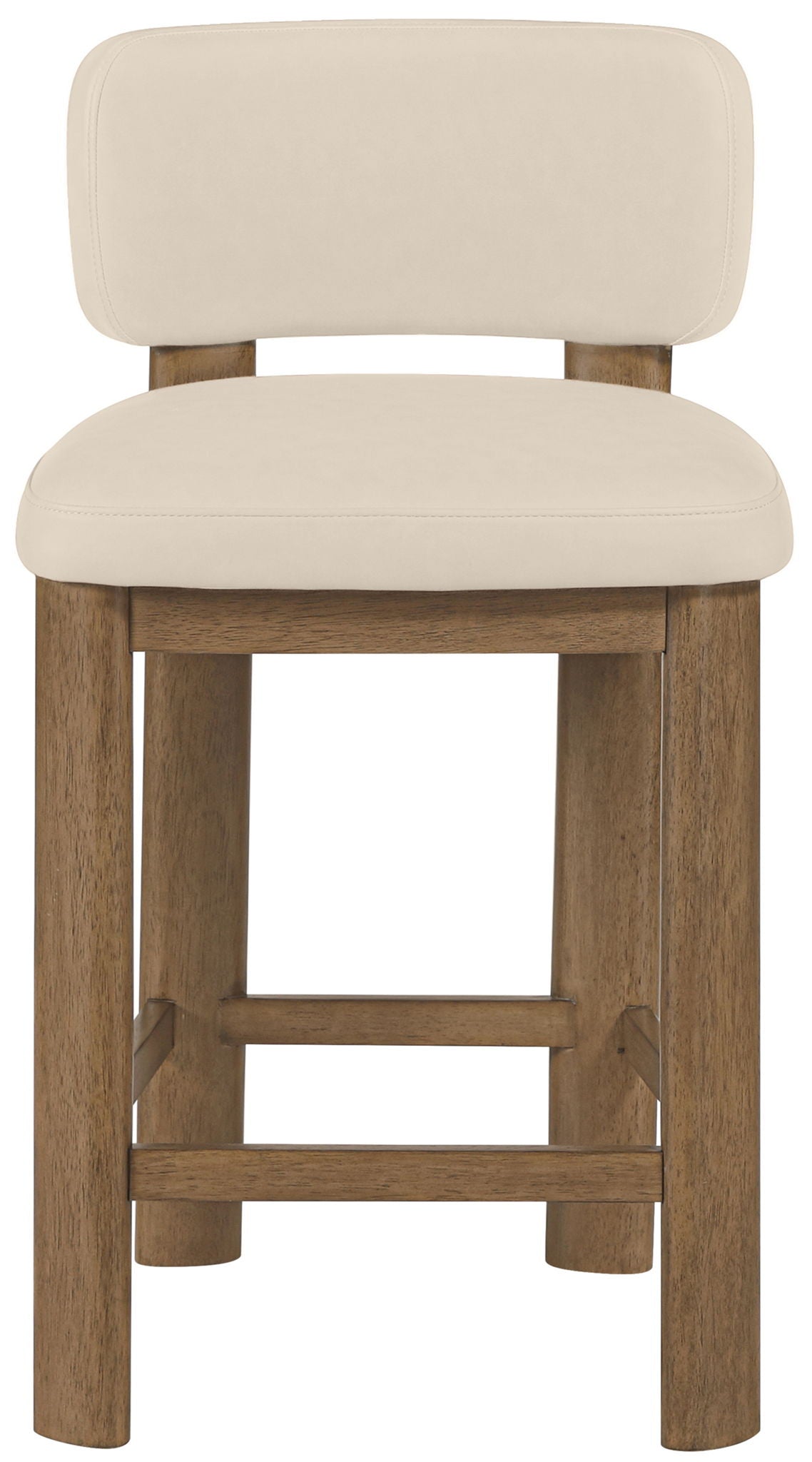 Paloma - Faux Leather Upholstered Counter Stool (Set of 2) - Brown Frame - Urban Living Furniture (Los Angeles, CA)