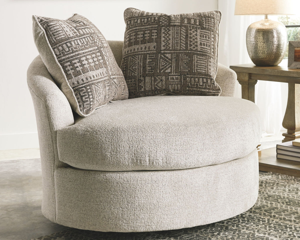Soletren - Swivel Accent Chair - Stone - Urban Living Furniture (Los Angeles, CA)