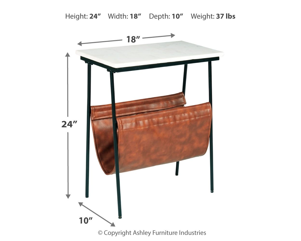 Etanbury - Brown / Black / White - Accent Table - Urban Living Furniture (Los Angeles, CA)